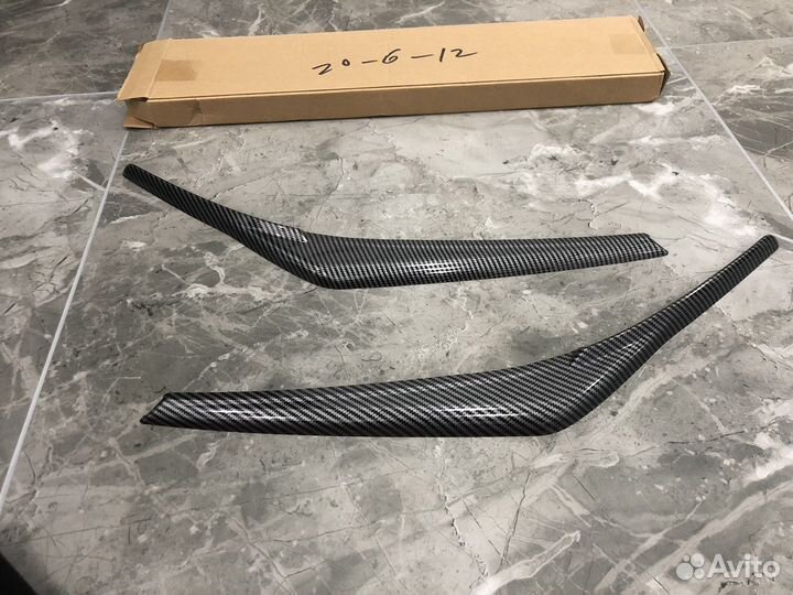 Накладки на фары (реснички) Toyota Camry XV70