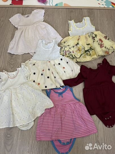 Вещи пакетом на девочку от 3 до 6 мес