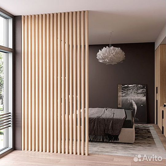 Декоративные рейки перегородки