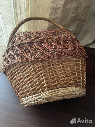 Корзина плетёная большая