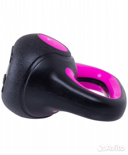 Гиря пластиковая, розовая, 2 кг