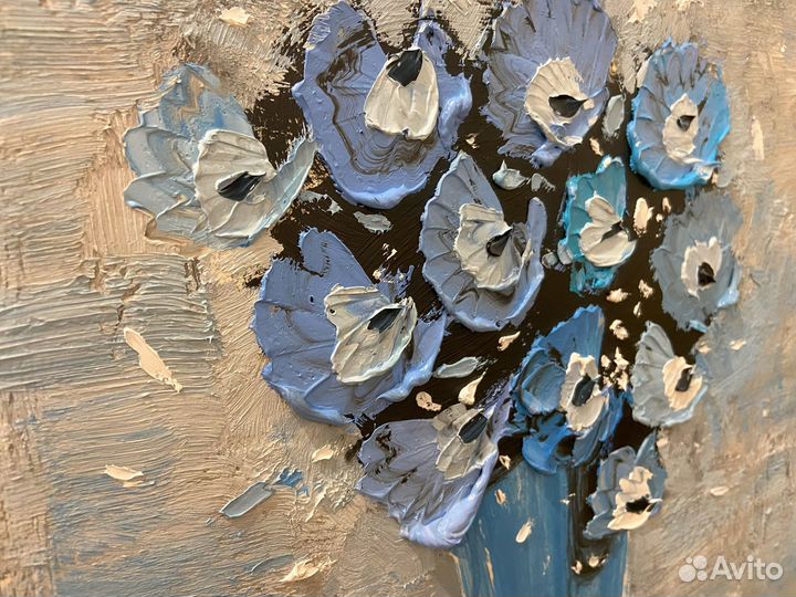 Картина маслом на холсте букет