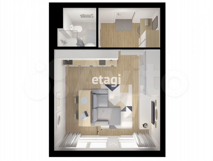 Квартира-студия, 27,3 м², 2/12 эт.