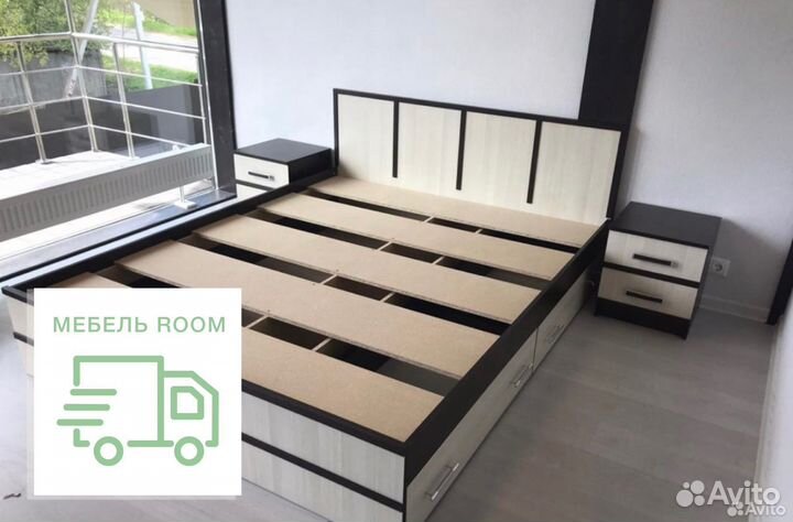 Кровать новая с ящиками