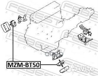 Подушка двигателя передняя mzmbt50 Febest