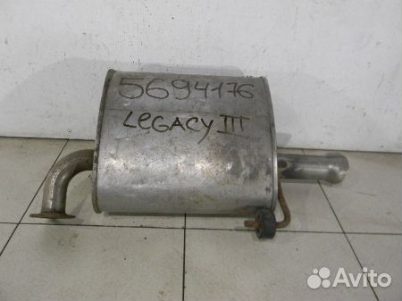 Задняя банка глушителя