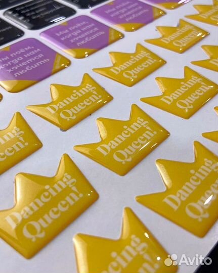 Объемные 3D стикеры наклейки на телефон