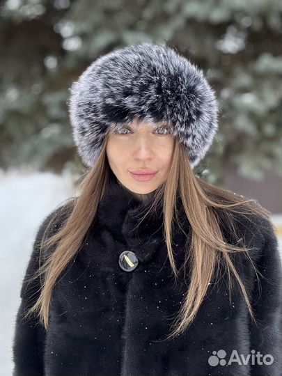 Повязка на голову из натурального меха