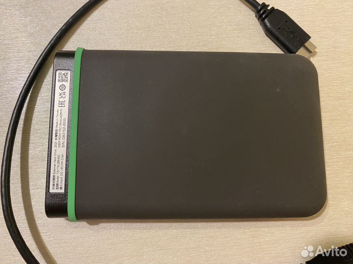 Внешний диск 1tb transcend ts1tsj25m3s б/у