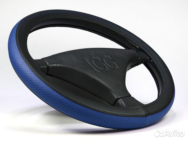 Оплетка для руля M(37-38см) экокожа черный цвет