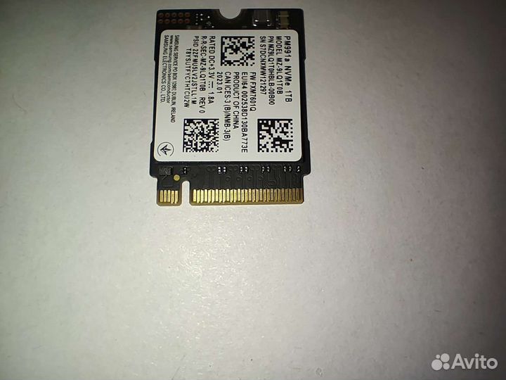 SSD samsung PM991a 1tb для Steam Deck ROG Ally new