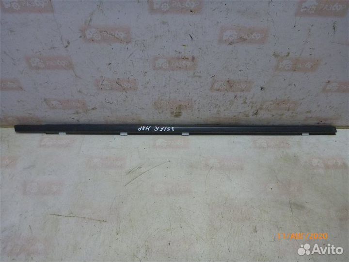 Уплотнитель стекла двери бархотка передний правый