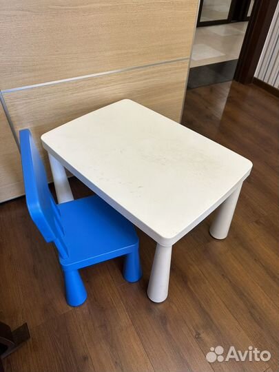 Детский стол и стул IKEA Mammut