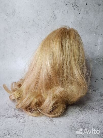 Хвост из искусственных волос блонд