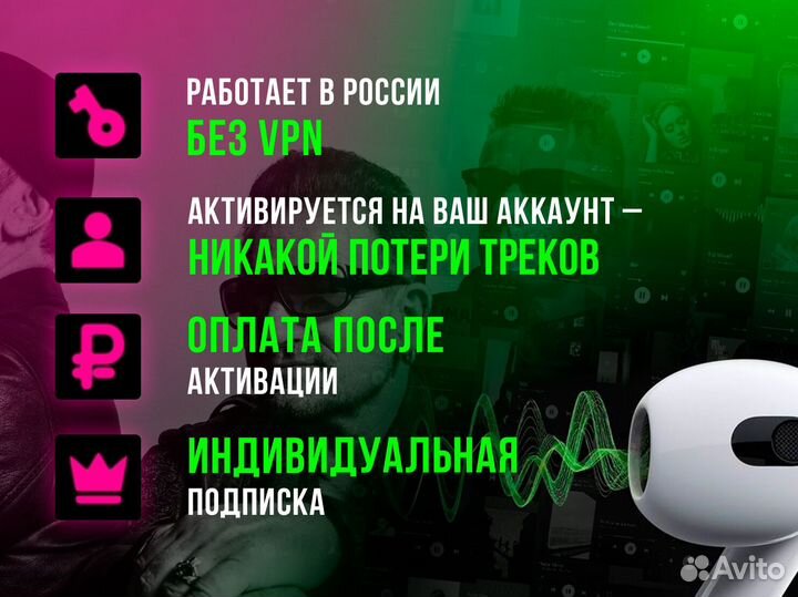 Spotify Premium 3-12 месяцев