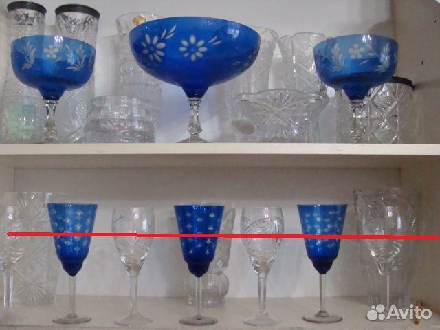 Хрусталь, стекло cobalt. Сталинский ампир