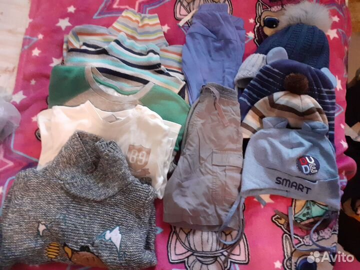Пакет одежды на мальчика 1-2 года