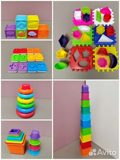 Развивающие игрушки для малышей пакетом