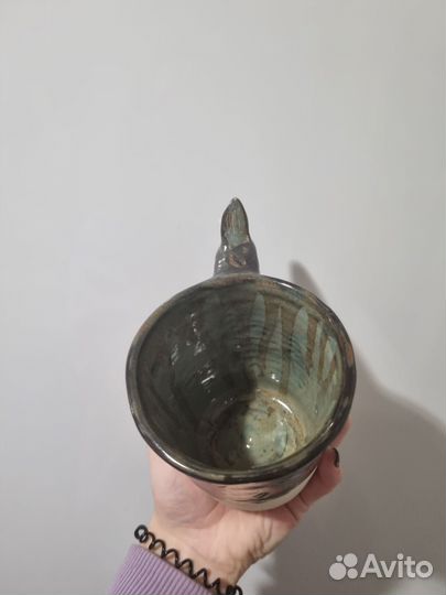 Кружка ручной работы из глины