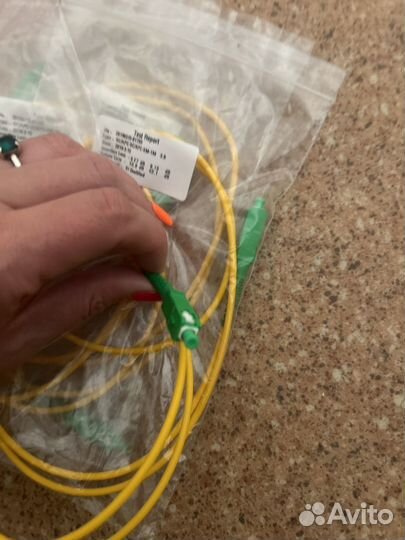 Шнур коммутационный sc/apc-sc/apc-sm-1m