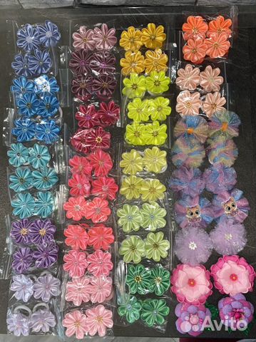 Резинки, Бантики ручной работы заколки ободок