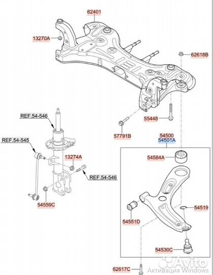 Рычаг передний правый Kia Picanto Morning JA G3LD