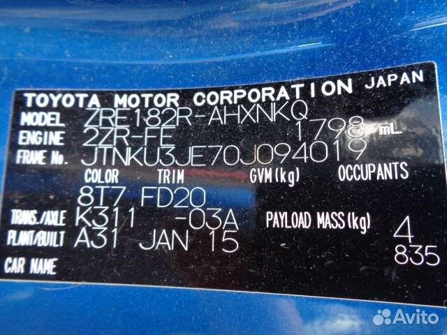 Разбор на запчасти Toyota Auris E18 2012