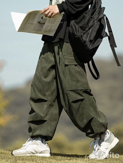 Брюки вельветовые оверсайз