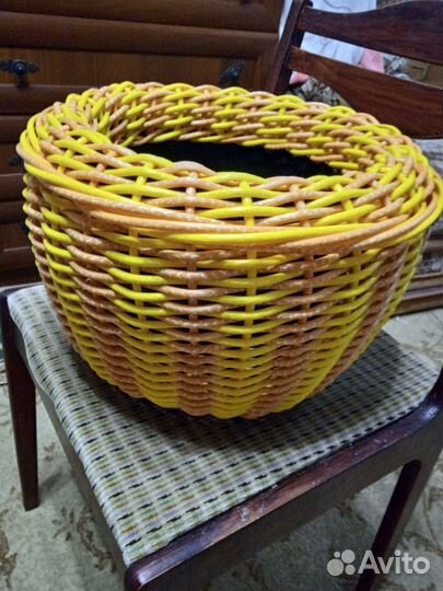 Кашпо горшок для цветов из ротанга 12л