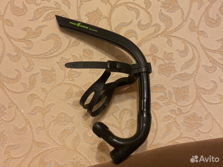 Трубка для плавания MAD wave Pro snorkel, черный