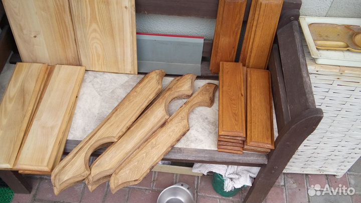 Дубовые дверцы и накладки (фасад)