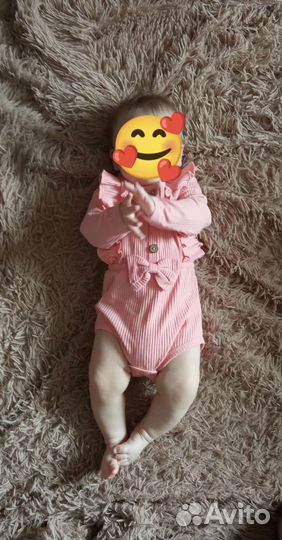 Нарядное боди для девочки до года