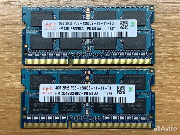 Память для ноутбука 4GB DDR3 1600MHz Hynix