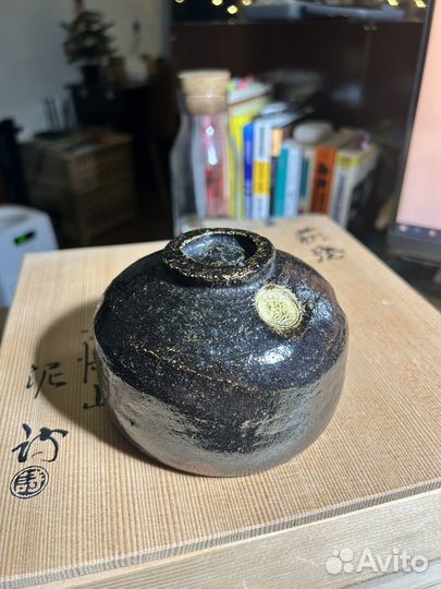Чаша тяван из Японии, винтаж. Керамика раку
