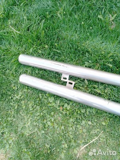 Пороги на hyundai Santa Fe хром