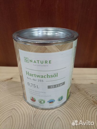 Масло с воском GNature 255 Hartwachsöl 0,75 л