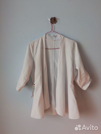 Льняной жакет накидка W.Lane 44