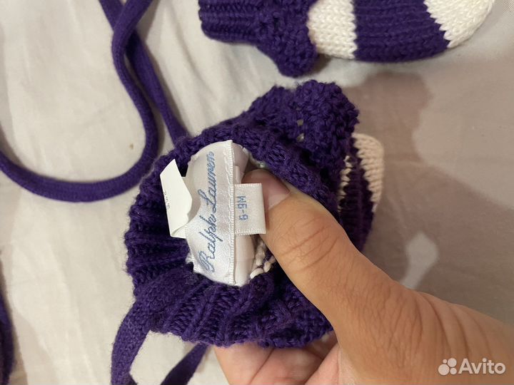 Шапочка и варежки для девочки