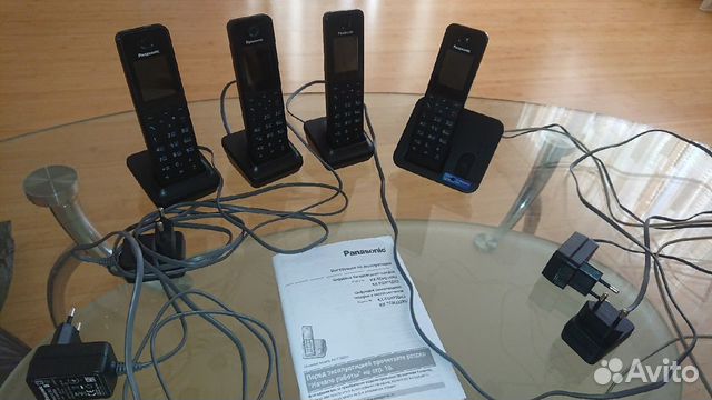 Panasonic два комплекта домашнего радио телефона