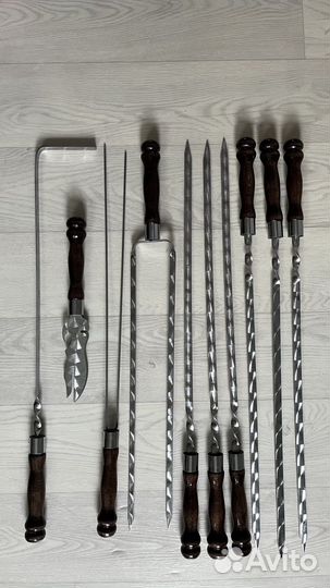 Шампура с деревяной ручкой