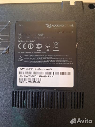 Ноутбук Packard Bell (Acer)