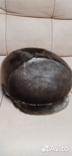 Мужская зимняя шапка-кепка из нерпы