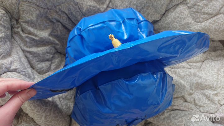 Игрушка телефон надувной синий винтаж СССР