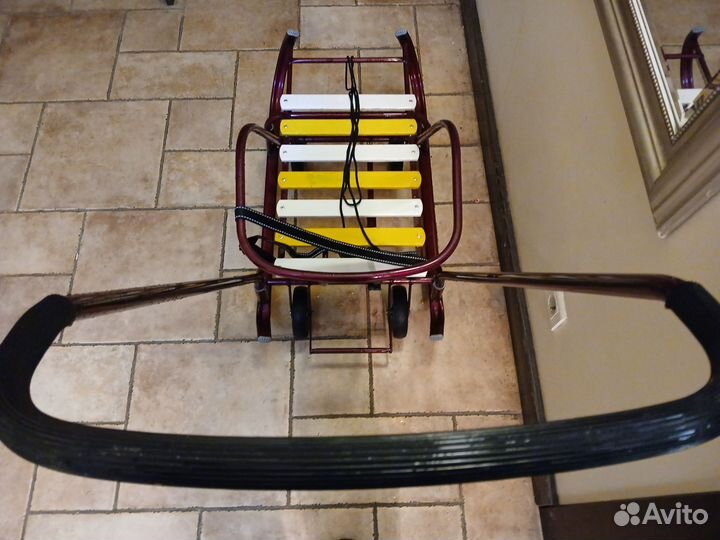 Санки детские с системой выдвижных колес nika