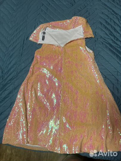 Вечернее платье в пайетках 40-42 на мини девушку