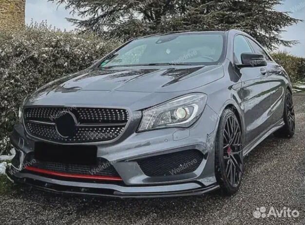 Губа передняя Mercedes CLA C117 X117 дорест AMG