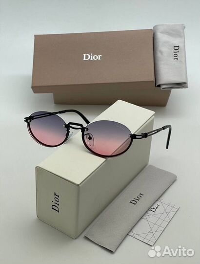 Солнцезащитные очки dior розовые