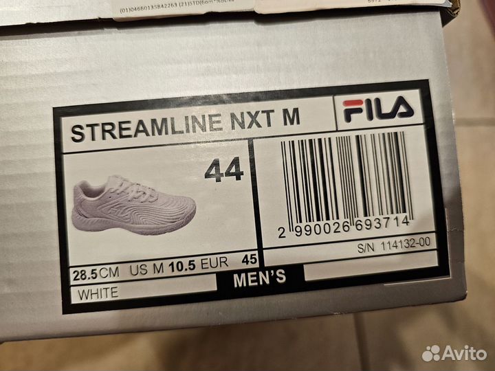 Кроссовки новые fila Streamline NXT (44 размер)