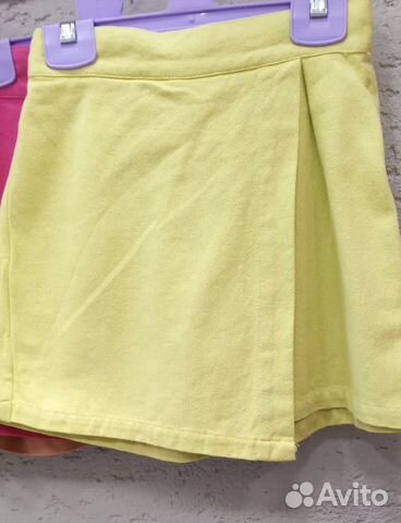 Яркие джинсовые юбка шорты 146 152