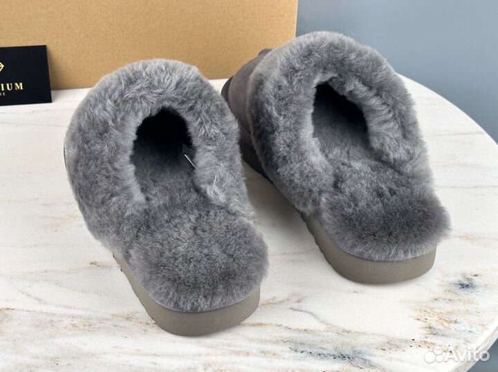 Тапочки UGG Slippers Scuffette Gray unisex угги